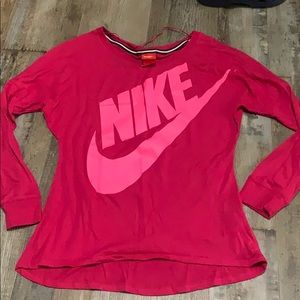 Hot pink Nike long sleeve